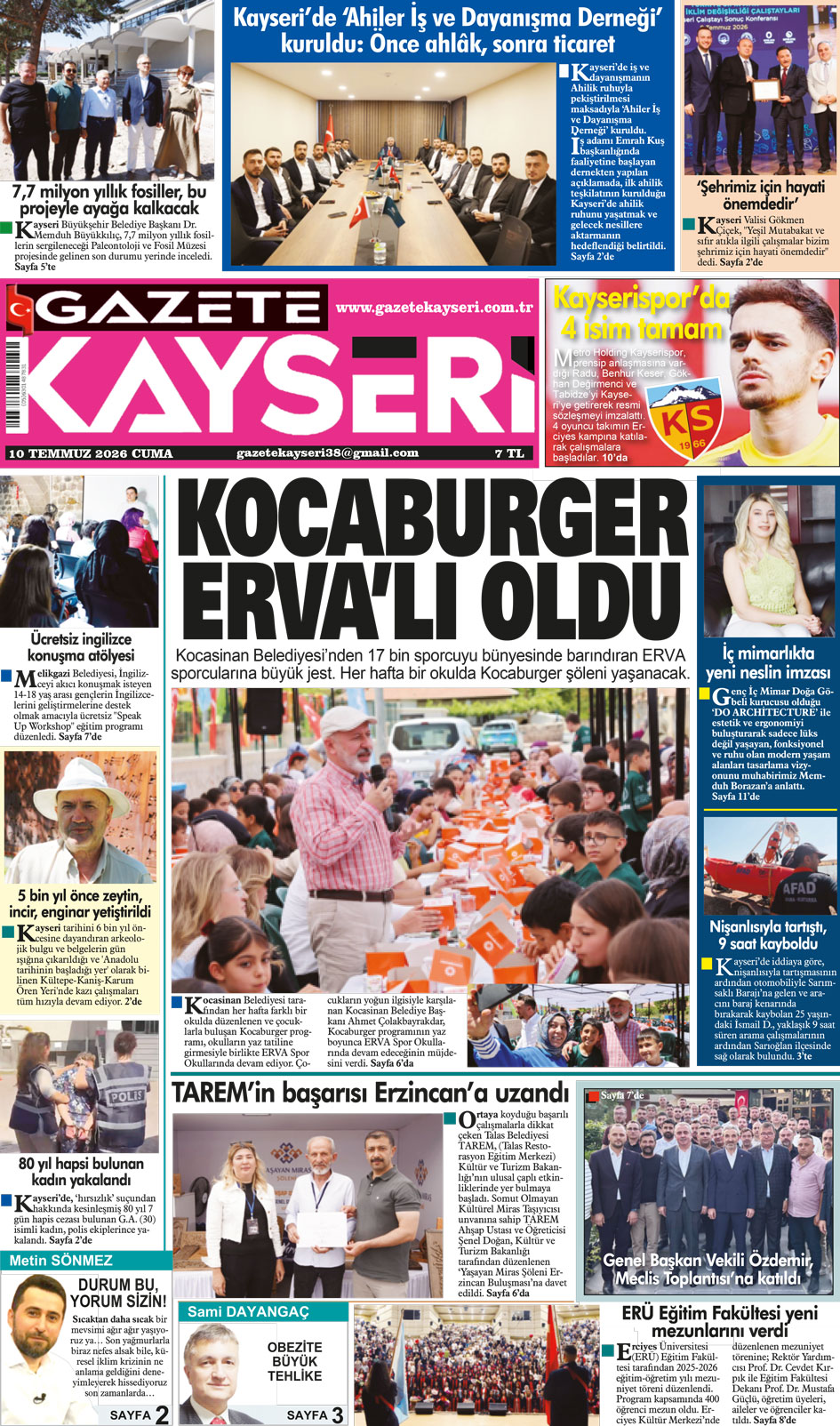 10 Temmuz 2026 Cuma