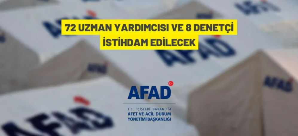 AFAD'dan personel alım ilanı