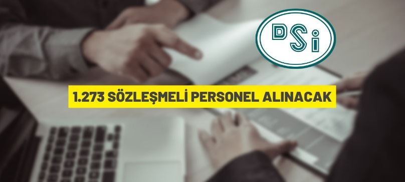 DSİ 1273 Sözleşmeli Personel alacak