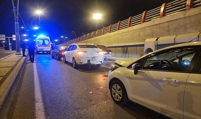 ZİNCİRLEME KAZA: 1 YARALI