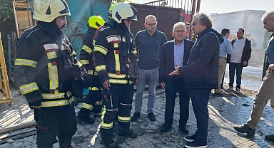 BÜYÜKKILIÇ'TAN YANGIN SONRASI İNCELEME