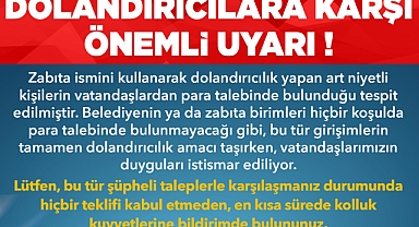 BÜYÜKŞEHİRDEN ÖNEMLİ UYARI!