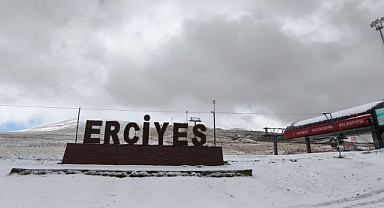 ERCİYES'TE KAR YAĞIŞI SÜRÜYOR...