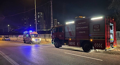 KAYSERİ'DE KORKUTAN BARAKA YANGINI