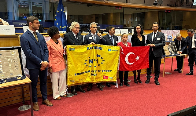 KAYSERİ BÜYÜKŞEHİR'E AVRUPA'DAN 'ALTIN BAYRAK' ÖDÜLÜ
