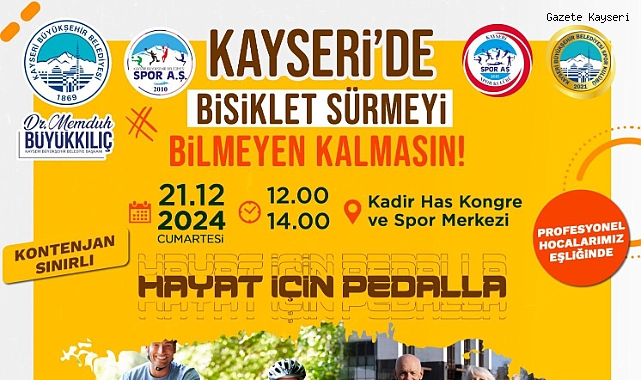 SPOR A.Ş. BİSİKLET SÜRMEYİ ÖĞRETECEK