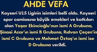 KAYSERİ ASKF'DEN AHDE VEFA ÖRNEĞİ