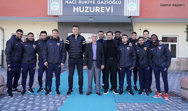KAYSERİSPOR'DAN HUZUREVİNE ZİYARET