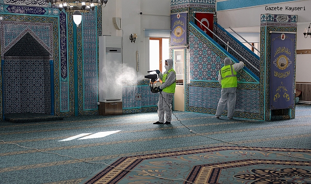TALAS'IN CAMİLERİNDE RAMAZAN'A ÖZEL TEMİZLİK