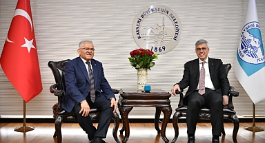 BAKAN MEMİŞOĞLU'NDAN BAŞKAN BÜYÜKKILIÇ'A ZİYARET