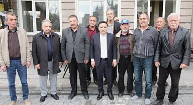 VALİ ÇİÇEK VE BAŞKAN YALÇIN VATANDAŞLARLA BULUŞTU