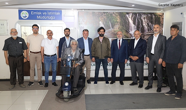 YAHYALI BELEDİYESİ'NDEN AKÜLÜ ARAÇ DESTEĞİ