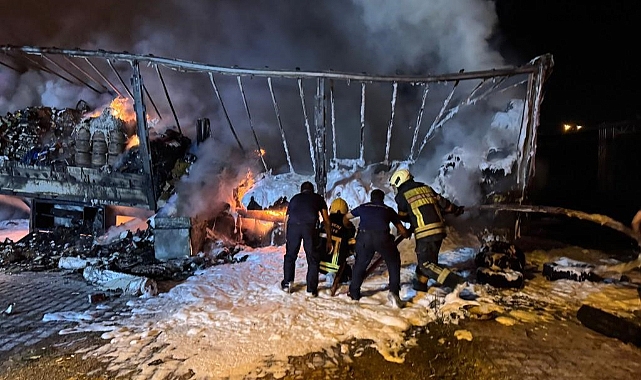 TIR DORSESİNDE YANGIN