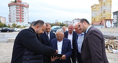 GÖKKENT MAHALLESİNDEKİ OKUL İNŞAATI İNCELENDİ