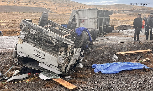KAYSERİ'DE FECİ KAZA: ÖLÜ VE YARALILAR VAR