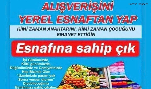 BAŞKAN ERÇALIK'TAN RAMAZAN ÖNCESİ ESNAF ÇAĞRISI