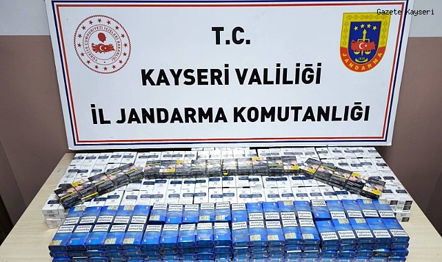 KAYSERİ’DE 619 KAÇAK SİGARA ELE GEÇİRİLDİ