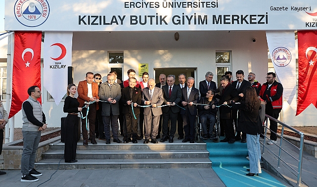 ERÜ’YE KIZILAY BUTİK GİYİM MERKEZİ AÇILDI