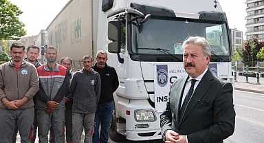 MELİKGAZİ’NİN YARDIM TIRLARI GAZZE YOLUNDA