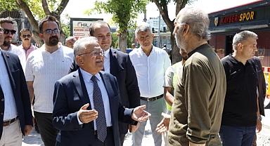 BÜYÜKKILIÇ'TAN CUMHURİYET MEYDANI MESAİSİ